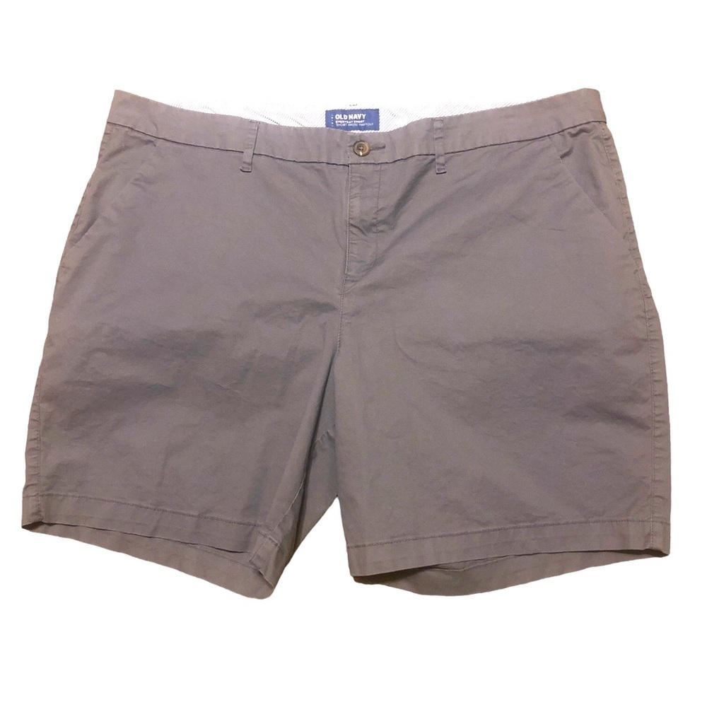 Old Navy Everyday Short Bermuda Style Gray Flat Front Casual Coastal Capsule 18